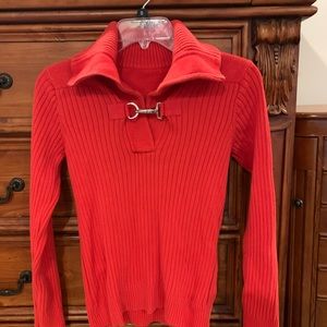 Polo Ralph Lauren sweater with clasp.